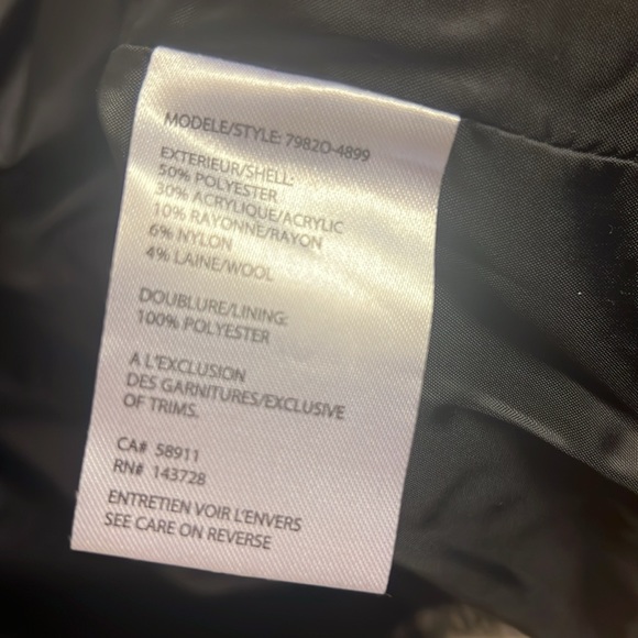 Tribal Houndstooth Bomber Jacket - Faux Leather Trim (Sleeves/Collar) - Picture 12 of 15